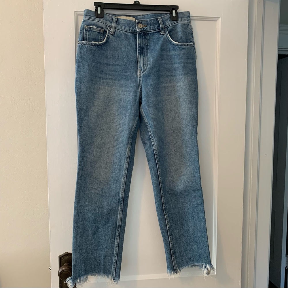 Pilcro Raw Hem Jeans